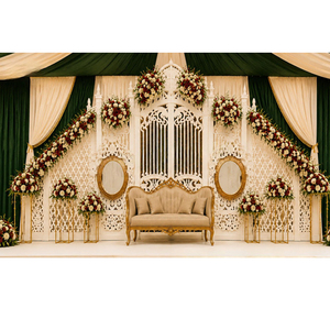 Dreamy Elegant Detachable <b>Wedding</b> Gate <b>Frame</b> Reception Stage Decor Customized Size Lightweight Manufacturer Exporter Wholesale - Product Image 1