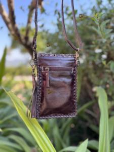 Sac à main en cuir véritable avec franges sculptées à la main, vente chaude, sac à main pour téléphone, petit sac, pochette, sac de créateur - Product Image 4