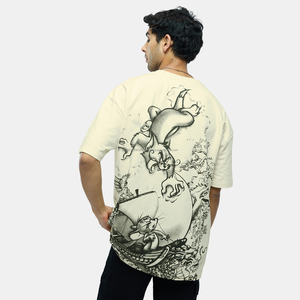 เสื้อยืดผู้ชาย Fit2Fight แบบสั่งทำพิเศษ ผ้าฝ้าย 100% เสื้อยืดสตรีทแวร์ทรงโอเวอร์ไซส์ ผู้ผลิตเสื้อยืด พร้อมบริการปักและตกแต่งขอบ - Product Image 5