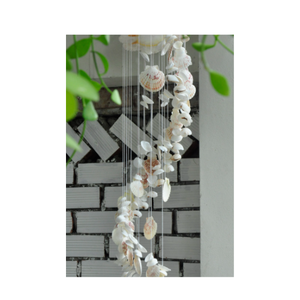 Carillón de viento SeaShell hecho a mano de concha natural y madera para decoración de jardín al aire libre adornos colgantes Origen de Vietnam - Product Image 2