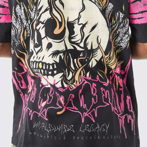 T-shirt imprimé 300gsm de haute qualité 100% coton Street Wear T-shirt surdimensionné Logo personnalisé T-shirt pour hommes - Product Image 5