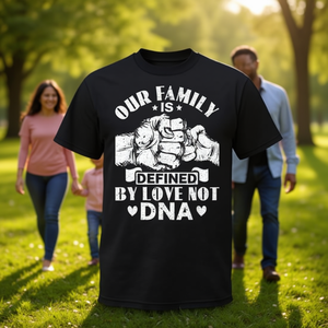 Maglietta Famiglia Definita dall'Amore, Non dal DNA, per Adozione e Cura all'Infanzia - Product Image 3