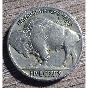 Pièce de monnaie vintage en nickel de buffle de 1920 avec plusieurs erreurs - Product Image 6