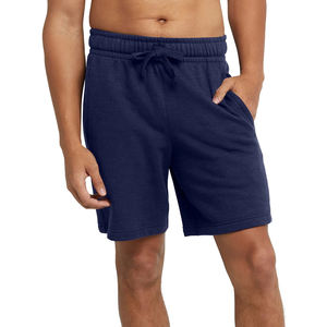 Short uni pour hommes Vêtements de sport d'entraînement Short de survêtement personnalisé en coton de couleur unie Short brodé en 3D en molleton pour hommes - Product Image 5