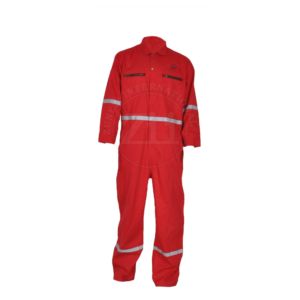 Overol de Trabajo de Algodón de Alta Visibilidad, Antiestático, Impermeable, Ignífugo y Reflectante, de Manga Larga - Product Image 1