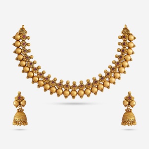 Antique <b>Necklace</b> with <b>Ruby</b> for Wedding in 188140 - Product Image 1