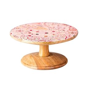 Soporte para Tartas de madera Natural de la mejor calidad, diseño informal para el hogar de Hotel de lujo con esmalte impreso para taza, pastel, utensilios para hornear, uso en restaurante - Product Image 6