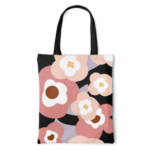 กระเป๋าผ้าแคนวาสแบบถือกระเป๋าช้อปปิ้งทำจากผ้าฝ้าย100% ใช้ซ้ำได้เป็นมิตรกับสิ่งแวดล้อมพิมพ์โลโก้ได้ตามต้องการ - Product Image 1