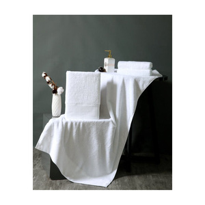 Serviettes de bain blanches unisexes de haute qualité, ensemble en coton durable avec logo personnalisé pour hôtels et salles de sport, techniques tissées - Product Image 6