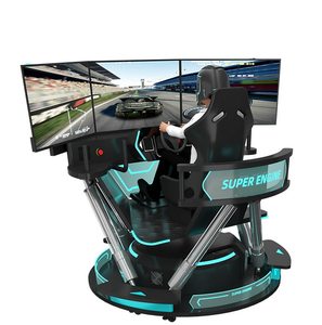 จัดส่งด่วนสำหรับเครื่องจำลองการแข่งรถ 3 จอ 6Dof เกมแข่งรถความเร็วสูง เกมจำลองการขับรถแข่ง - Product Image 3