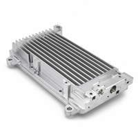 Boîtier de dissipateur thermique en aluminium usiné sur mesure par CNC, boîtier de module de batterie pour contrôleur EV, services d'usinage CNC automobile