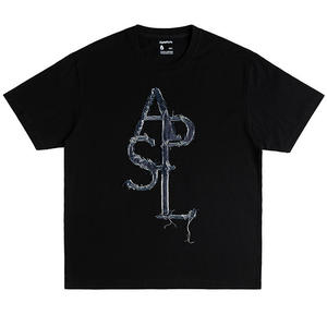 Camiseta de punto para hombre de estilo Simple de alta calidad, personalizada, 100% algodón, duradera, transpirable, ecológica, de secado rápido - Product Image 2