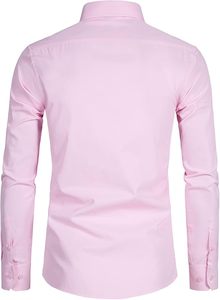 Vente en gros Chemises habillées pour hommes Fabricants Chemises d'uniforme Chemises d'affaires formelles à manches longues pour hommes Teintes en couleur unie - Product Image 6