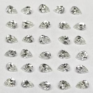 Piedra de diamante suelta de corte pera de 0.5 ct creada en laboratorio para aplicaciones de joyería - Product Image 2
