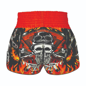 กางเกง MMA คุณภาพสูง พิมพ์ลายแบบซับลิเมชั่น 100% ผ้าซาติน สินค้าขายดี กางเกง MMA จำนวนมาก บริการ OEM แบบกำหนดเอง - Product Image 5