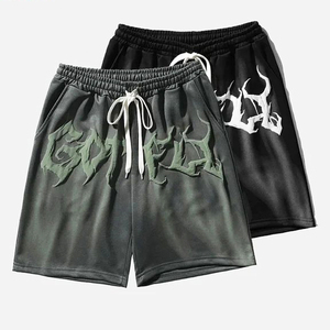 กางเกงขาสั้นลำลองสำหรับผู้ชายผ้าคอตตอน100% ดีไซน์โลโก้ตามสั่ง - Product Image 3