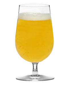 Verre à bière soufflé à la main borosilicate style coupé - Product Image 3