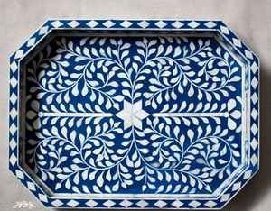 Plateau rond en bois fait main léger pour la décoration de la maison, style antique et moderne - Product Image 1