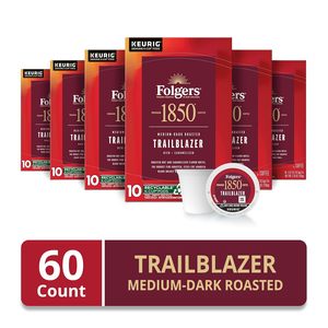 Café Folgers 1850 Trailblazer, Tueste Medio Oscuro, Cápsulas Keurig K-Cup, Cajas de 10 Unidades (Paquete de 6) - Product Image 2