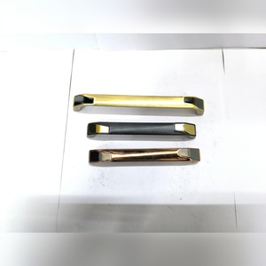 Poignée de porte de placard moderne longue, tirettes de tiroir en métal, quincaillerie de meubles, cuisine, armoire, finition en laiton noir cuivré - Product Image 2