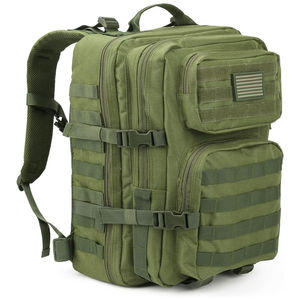 Sac à dos tactique à logo personnalisé pour la randonnée, les voyages et les aventures en plein air avec rangement spacieux et tissu imperméable durable - Product Image 1