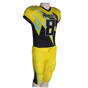 Custom Made Sublimation Printed Short Sleeve American <b>Football</b> Jersey Uniform for Men with Customizable Design - Product Image 3