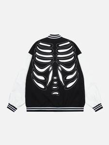 Vestes universitaires pour hommes personnalisées en gros, 100% laine, broderie, patchs en chenille, mode masculine, streetwear, veste vintage personnalisée - Product Image 4