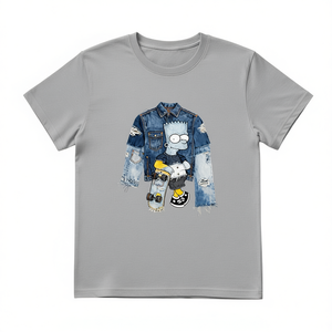 T-shirt Termica Oversize Unisex 210GSM 100% Cotone - Modello Rose Taglia 2XL Stampa DTG - Product Image 2
