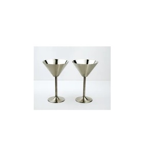 Stainless Steel Wine Glass <b>Handmade</b> Kitchen & Tabletop 100% Real Steel Wine Glass for Wedding Parties Use - Product Image 2