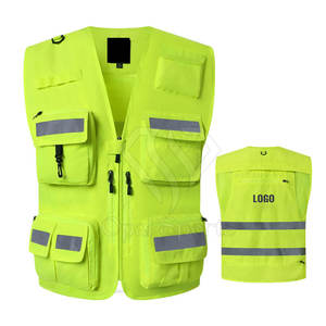 Chaleco DE SEGURIDAD reflectante ligero de alta visibilidad para adultos de alta calidad personalizado con logotipo - Product Image 2