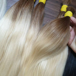 Venta caliente 100% Raw Vietnamita Remy Hair Cutícula alineada Trama única Precio al por mayor de fábrica Rubio a granel - Product Image 1