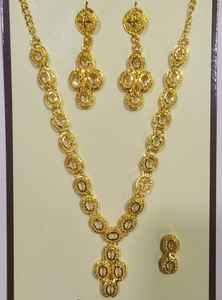 Conjunto de Joyería Africana de Aleación de Zinc, Collar y Aretes Clásicos Vintage, Regalo para Ella, para Bodas, Compromisos y Fiestas - Product Image 5