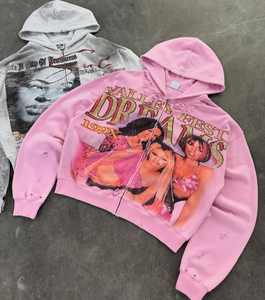 Sweat-shirts d'automne en coton 100% brodés, coupe classique, mode urbaine, personnalisation de la marque, haute qualité, vente en gros, écologiques - Product Image 6