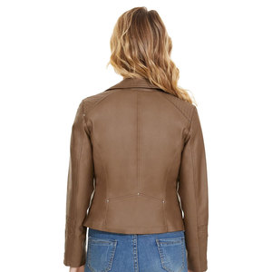Chaqueta de cuero para mujer de alta calidad, logotipo personalizado, superventas, chaqueta de cuero para mujer al aire libre de alta calidad para adultos - Product Image 3