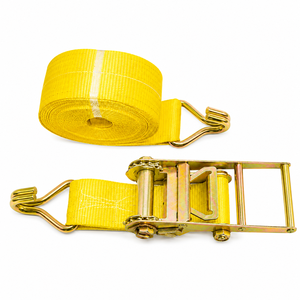 Sangle de fixation industrielle en polyester de 4 pouces avec crochets métalliques, 12 m, 10 000 kg, vente en gros, fabricant d'usine - Product Image 5