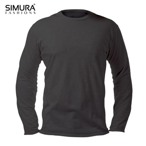 Camisetas de Manga Larga para Hombre, Estilo Moderno, Personalizadas OEM, Color Sólido, 100% Algodón/Poliéster - Product Image 4