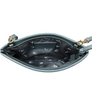 จี้ห้อยคอสีฟ้าแบบมีซิปลายเม็ดเล็กๆกระเป๋าสะพายหนังสไตล์วินเทจผู้ผลิตจากอินเดีย - Product Image 3