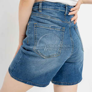 2026 Customized <b>High</b> <b>Waist</b> Women's Fashion <b>Jeans</b> <b>Shorts</b> Breathable Cotton Custom Color - Product Image 2