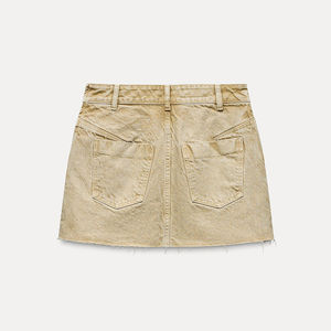 Jupe en jean à paillettes tendance pour femmes, entièrement personnalisable, légère, facile à porter, respirante, confortable, matière durable - Product Image 5