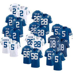 Camisetas de Fútbol Americano Transpirables de Manga Corta para la Nueva Temporada 2025 # 5 Anthony Richardson para - Product Image 1