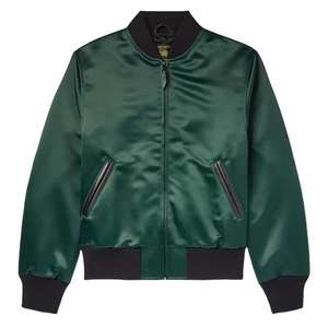 Personalizado Varsity bordado acolchado forrado hombres personalizado béisbol Bomber Varsity chaqueta de satén para hombres - Product Image 1