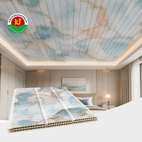 Plaques de plafond en PVC haute résistance, durables, imperméables et ignifuges, faciles à installer, pour salle de bain, bureau, hôtel
