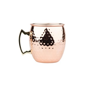 Taza de mula de Moscú con mango de latón de cobre con acabado martillado para bebida fría cerveza vino beber uso Bar Hotel decoración del hogar - Product Image 5
