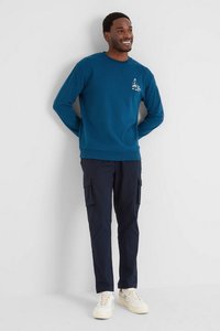 Sudadera holgada con cuello redondo y hombros caídos multicolor con logotipo personalizado de alta calidad, sudaderas con capucha para hombre - Product Image 3