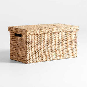 L92 W48 H48 cm Underbed <b>Storage</b> Trunk Handwoven <b>Water</b> <b>Hyacinth</b> <b>Basket</b> for Living Room Bedroom Home Hotel OEM ODM - Product Image 2