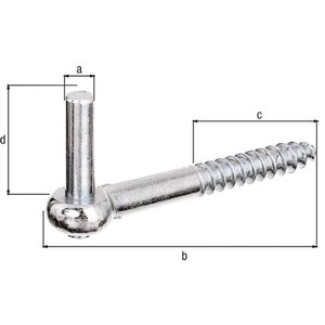 ชื่อสินค้าใหม่ "ตะขอเกี่ยว Kloben 10x120 มม." - Product Image 3
