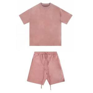 Conjunto de sudaderas con capucha y sudaderas transpirables de verano 2025, ropa de calle, lavado ácido Vintage, Sol desteñido, Cuadrado de gran tamaño para hombres - Product Image 3