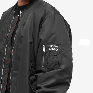 Chaquetas de bombardero de alta calidad para hombre, logotipo impreso personalizado, Etiqueta Privada, ropa de invierno, chaqueta de bombardero personalizable OEM para hombre - Product Image 6