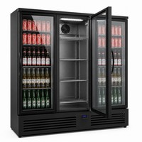 Vitrines de réfrigérateur de marque à faible de réfrigérateur transparents spacieux pour le magasin de franchise de boissons