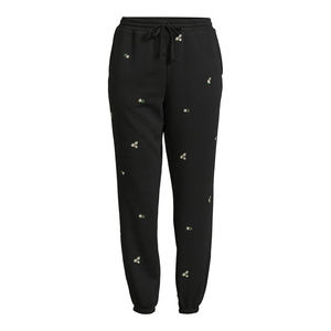 Pantalones de Invierno para Mujer, Corte Regular, Poliéster/Algodón, Estilo Urbano, Deportivos, Personalizados, Tallas Grandes, Pierna Recta, Cintura Elástica - Product Image 2